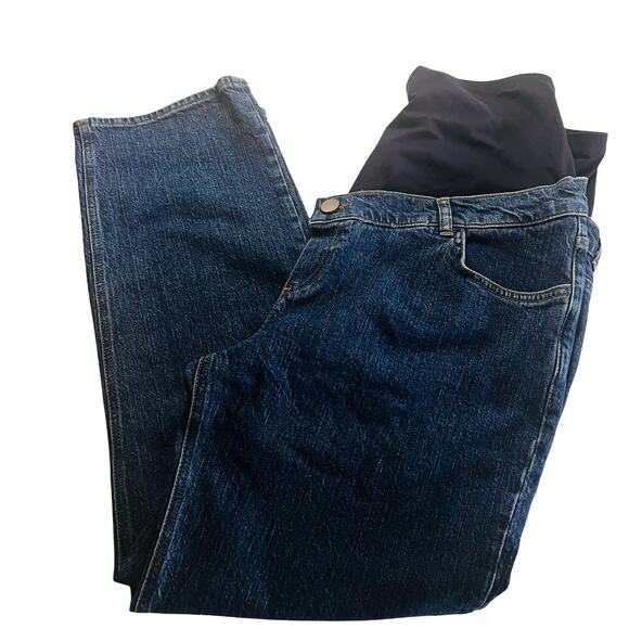 ASOS Maternity Blue Straight Leg Jeans Size 10 NWT - Picture 2 of 12